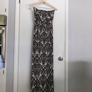 Modcloth Damask Print Maxi dress